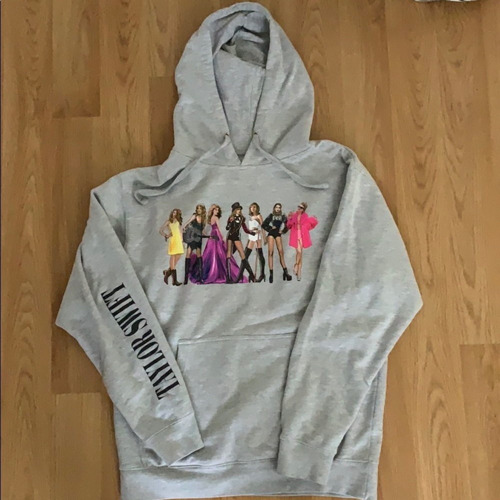 Taylor Swift Eras Light Grey Hoodie 🤍